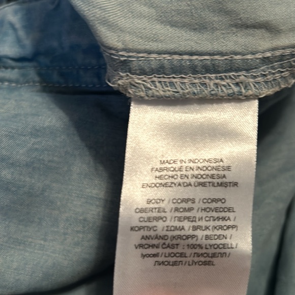 Lauren Ralph Lauren- Women’s Chambray Denim Jumpsuit- Size 00 - Picture 4 of 5